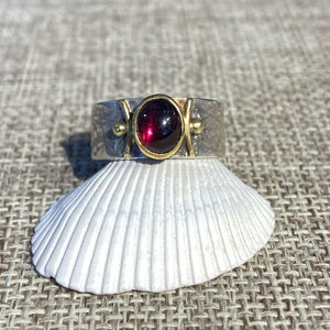 22k Gold & Sterling Silver Gemstone Rings