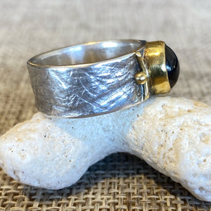 22k Gold & Sterling Silver Gemstone Rings
