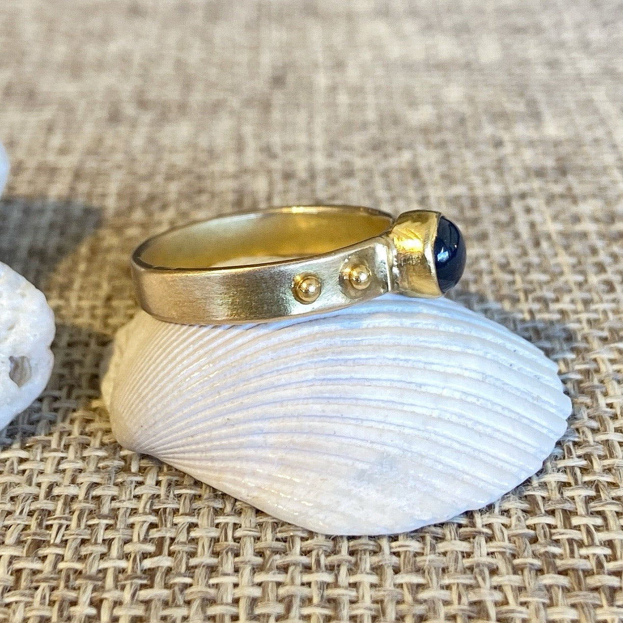 22k Gold & Sterling Silver Gemstone Rings