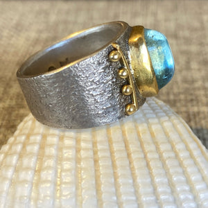 22k Gold & Sterling Silver Gemstone Rings