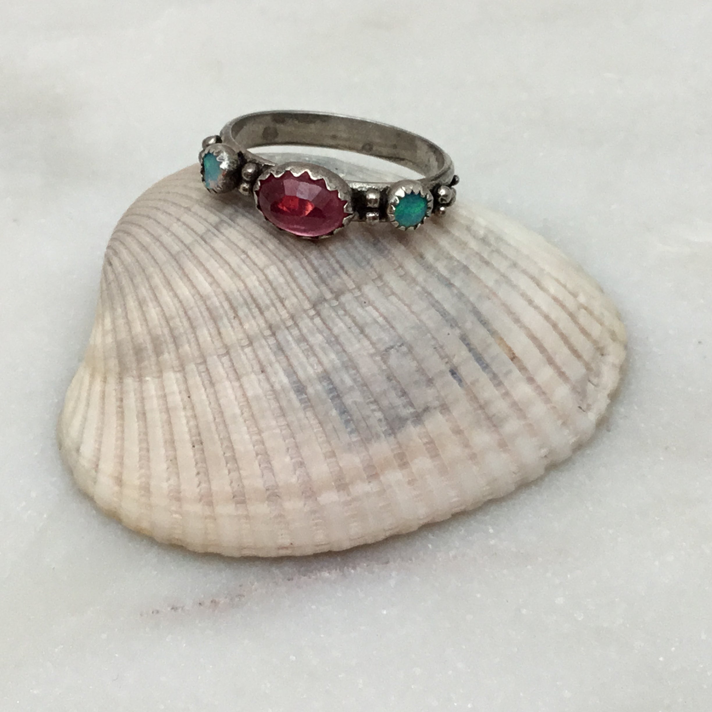 Sterling Silver Ruby Rings