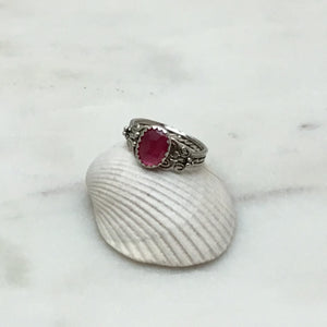 Sterling Silver Ruby Rings