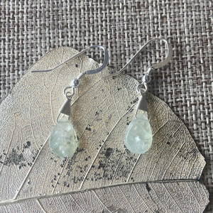 Prehnite Necklace & Earrings