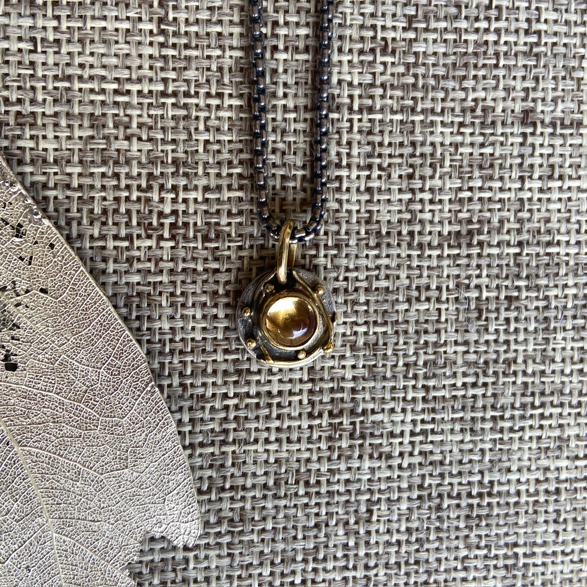 Citrine Charm Necklace