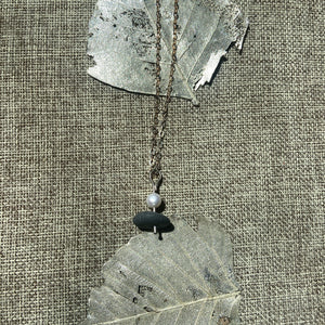 Stacked Stones With Pearls Earrings & Necklace