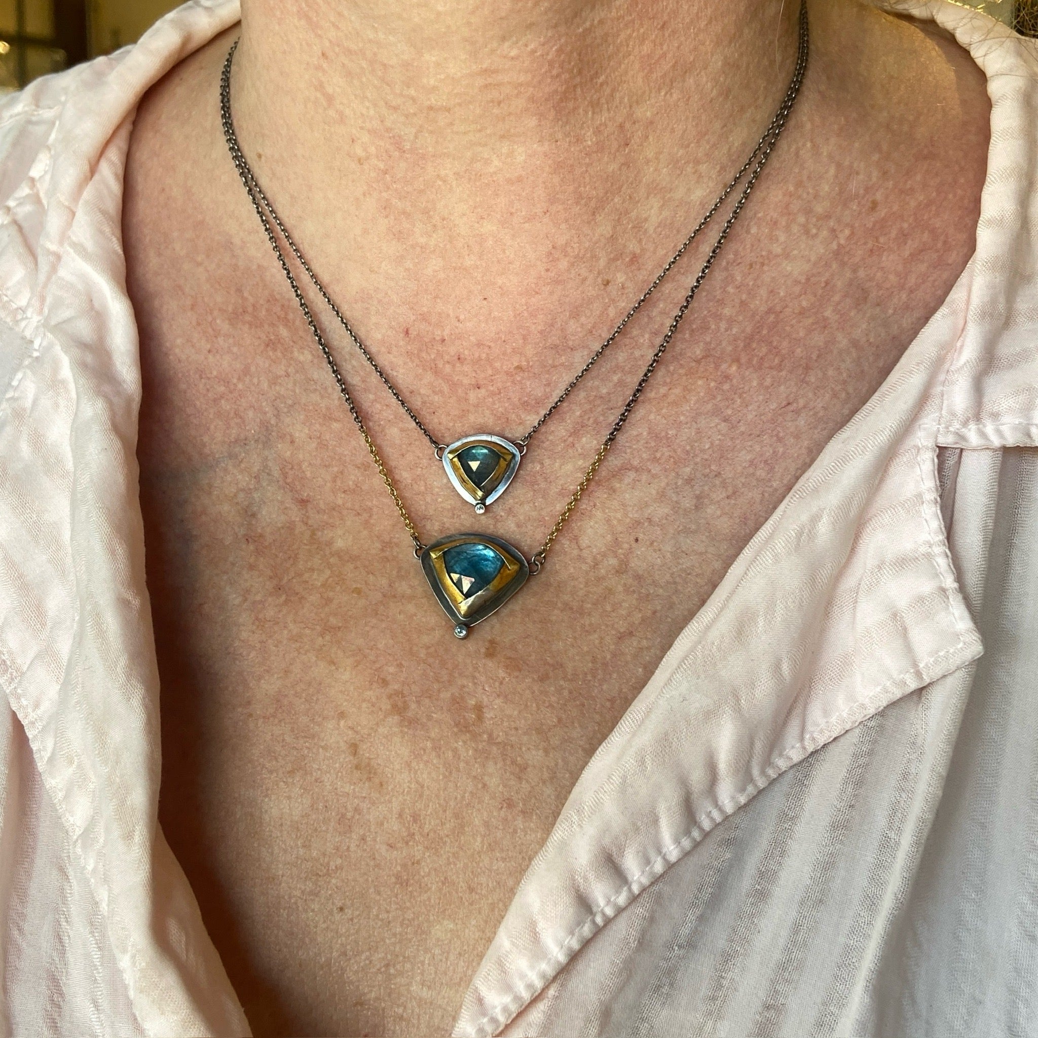 Kyanite & Labradorite Necklaces
