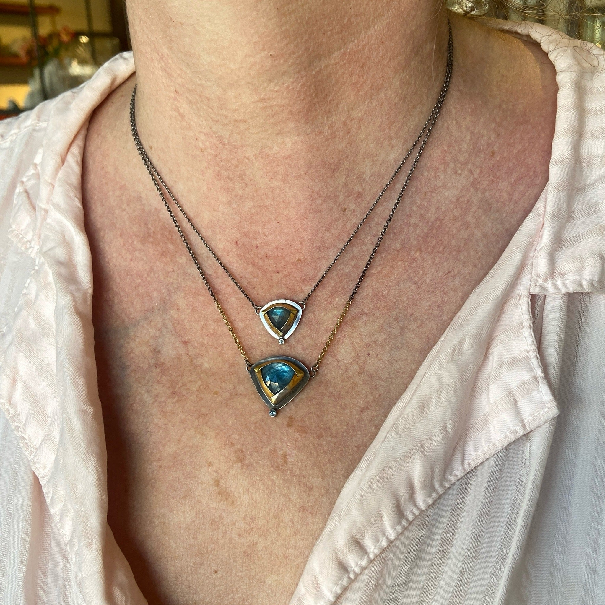 Kyanite & Labradorite Necklaces