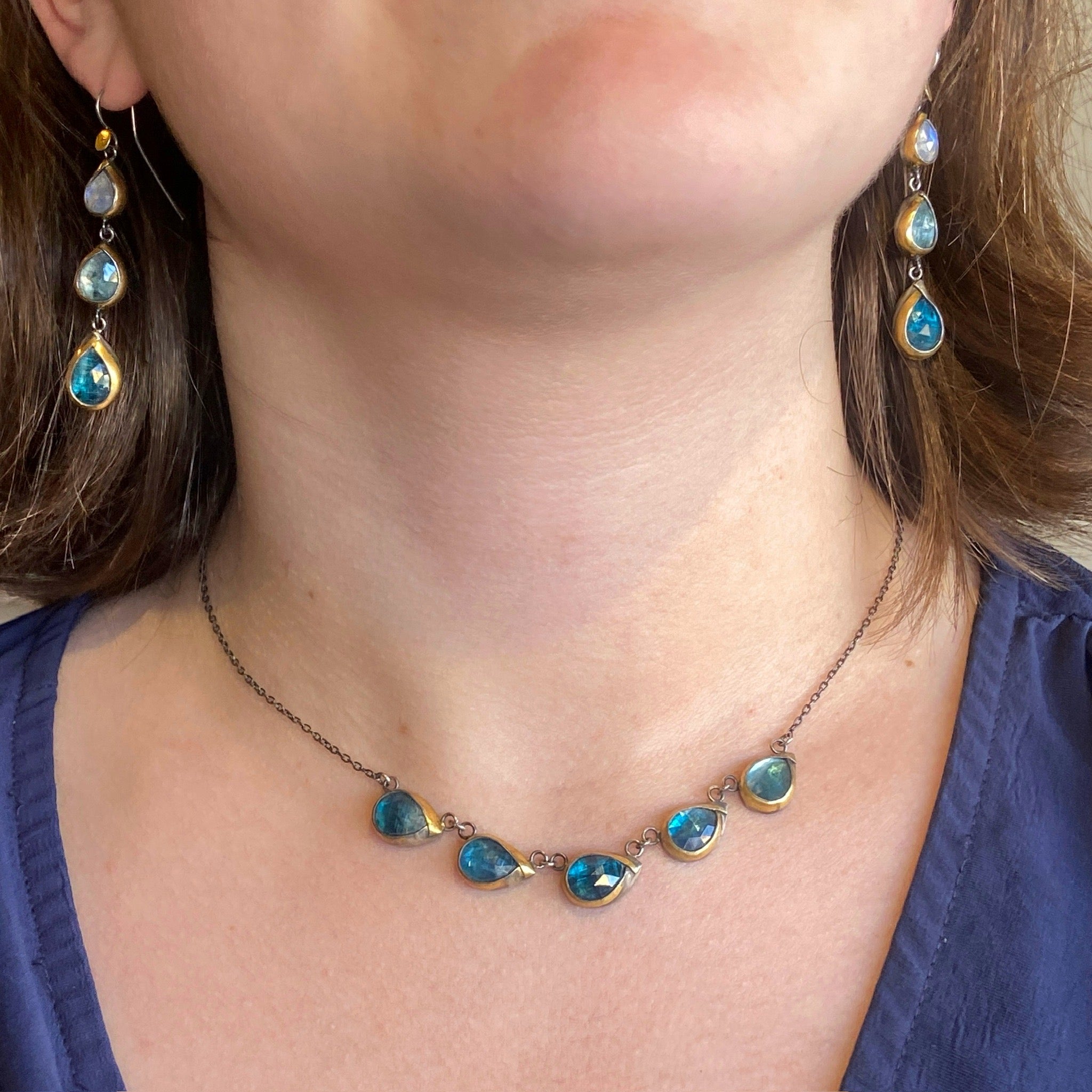 Multi-Drop Earrings & Necklace