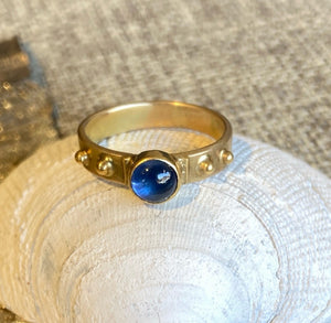 22k Gold & Sterling Silver Gemstone Rings