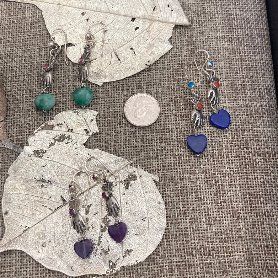 Hand & Heart Earrings