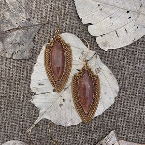 Sunstone Earrings