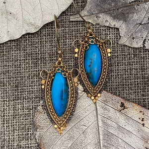 Sleeping Beauty Turquoise Earrings