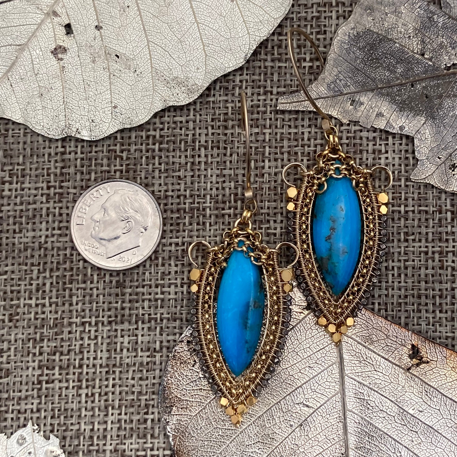 Sleeping Beauty Turquoise Earrings