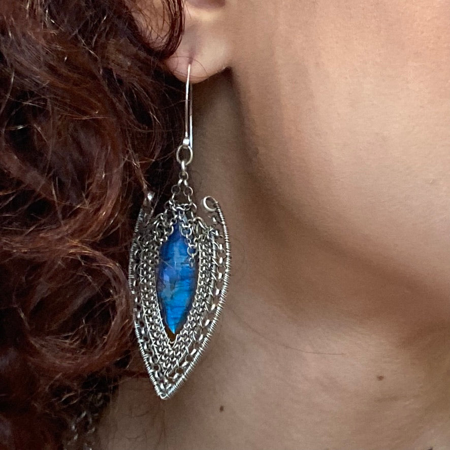 Labradorite Earrings