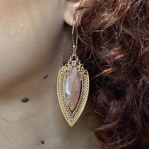 Sunstone Earrings
