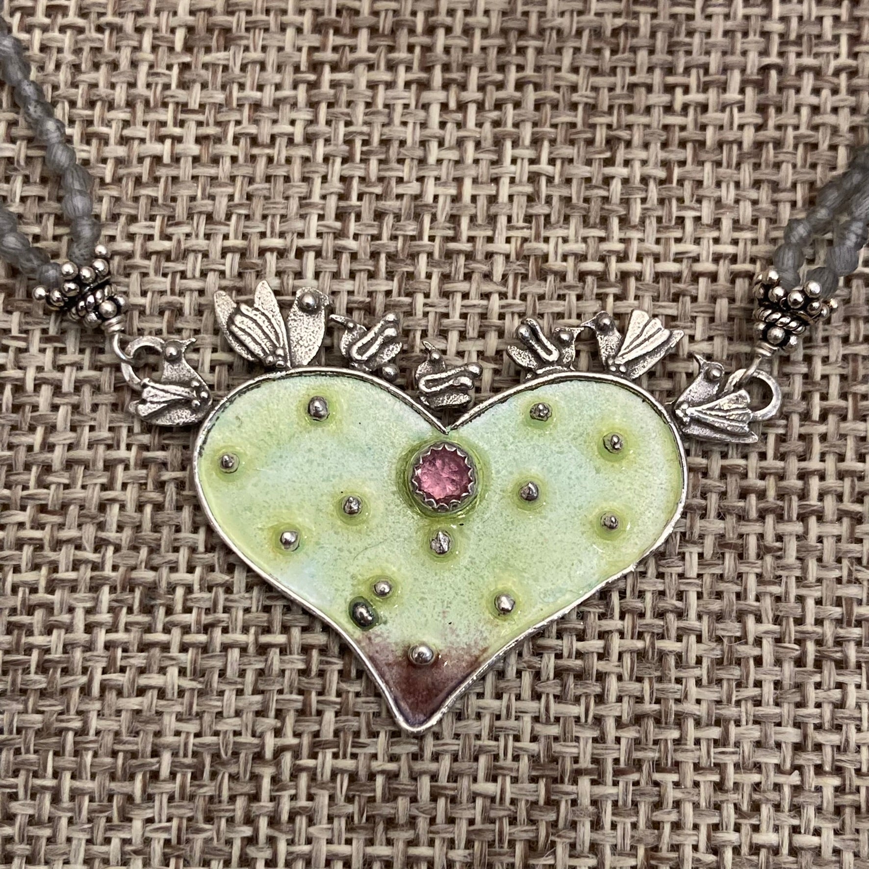 Enamel Earrings & Necklace