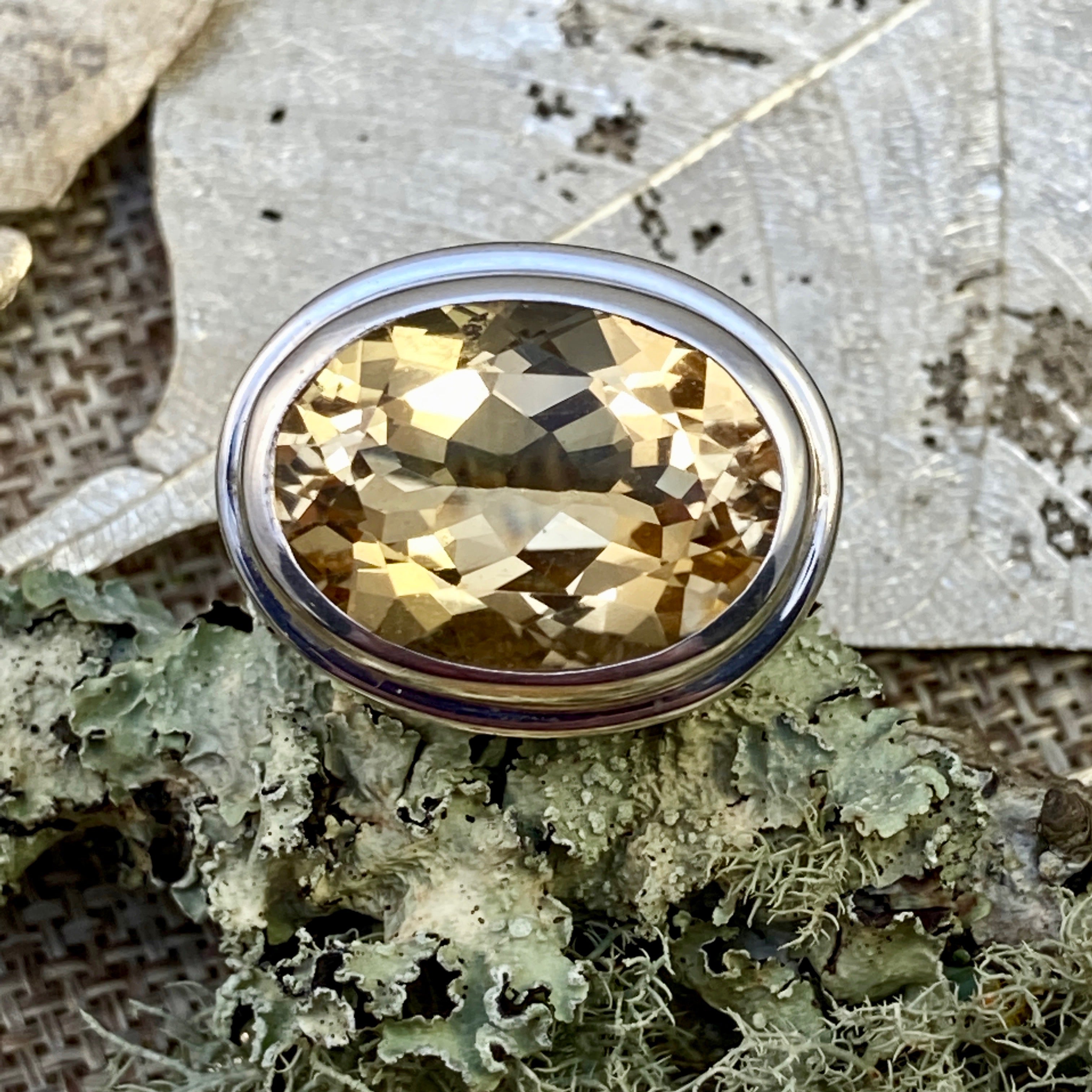 Citrine Statement Ring