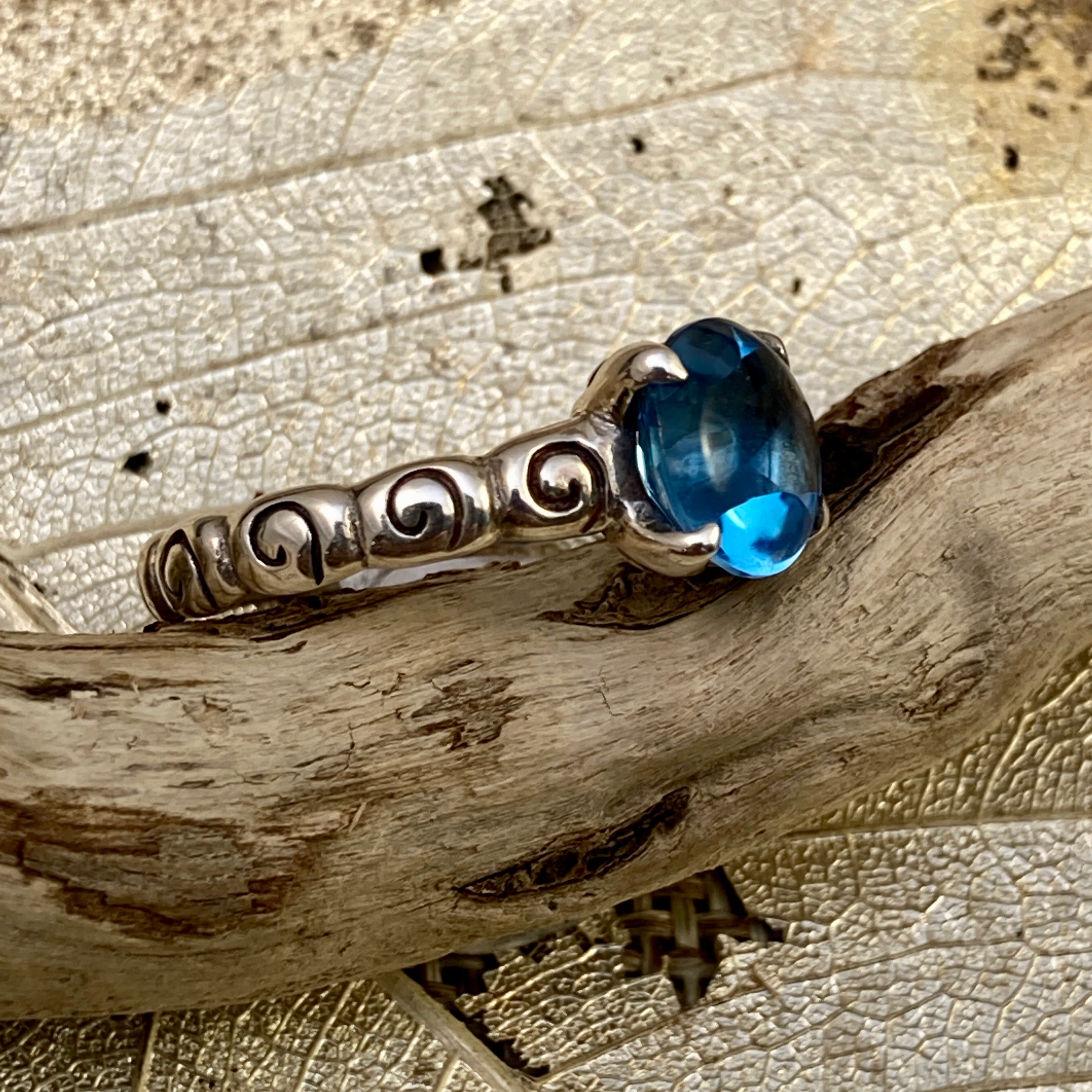 Brilliant Blue Topaz Ring
