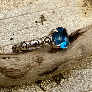 Brilliant Blue Topaz Ring