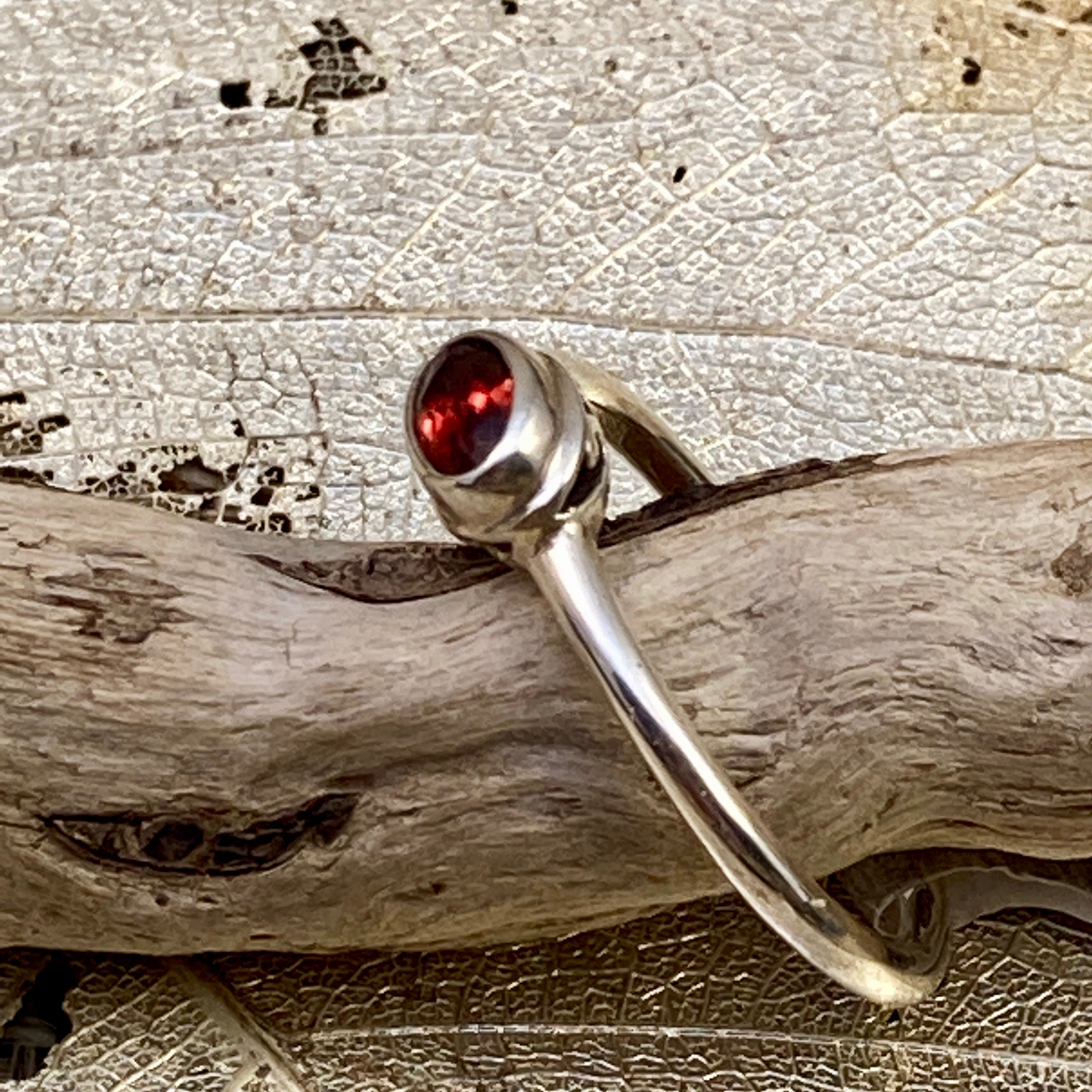 Delicate Garnet Ring