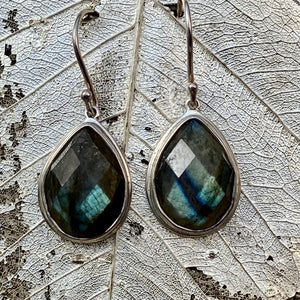 Faceted Labradorite Earrings