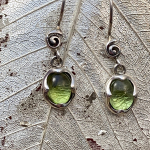 Peridot Cabochon Ring & Earrings