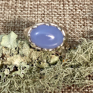 Chalcedony Cabochon Ring