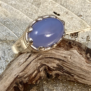 Chalcedony Cabochon Ring