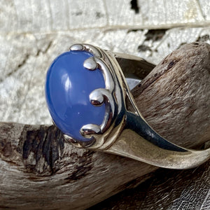 Chalcedony Cabochon Ring