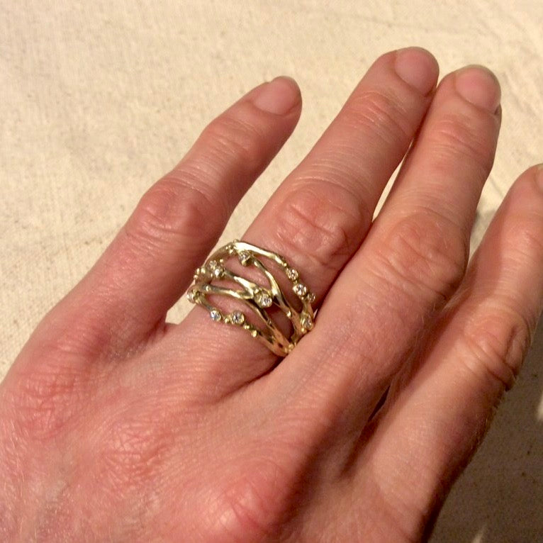 Branch Diamond Rings