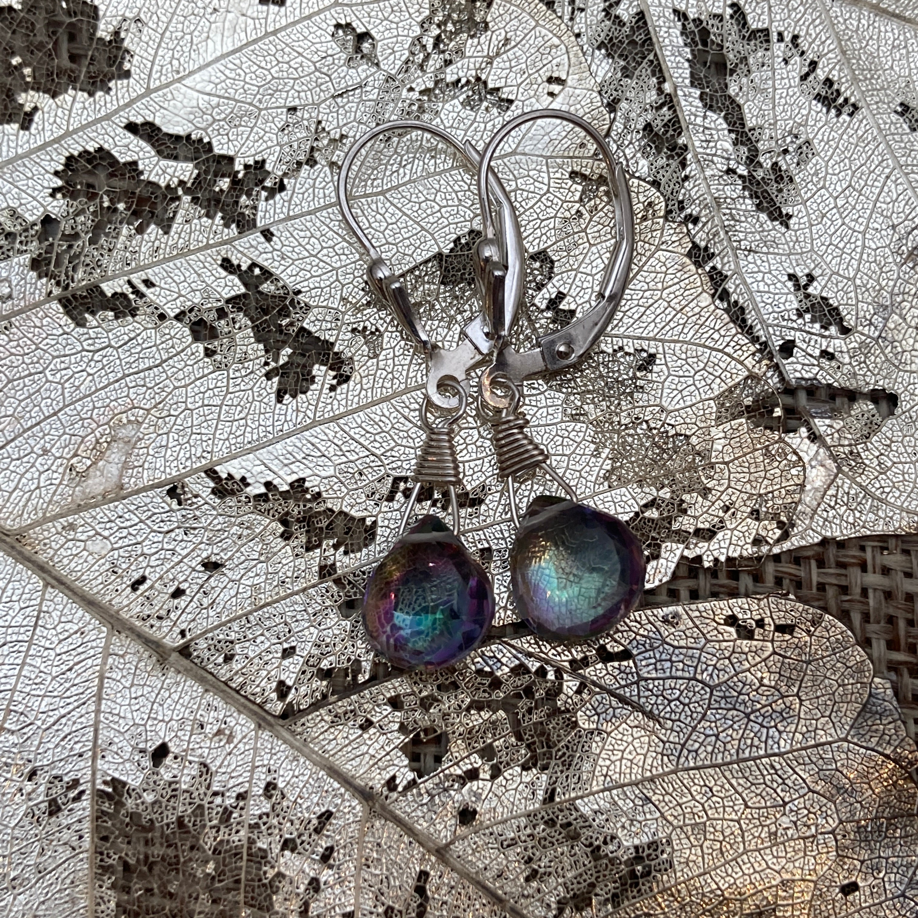 Mystic Topaz Briolette Earrings