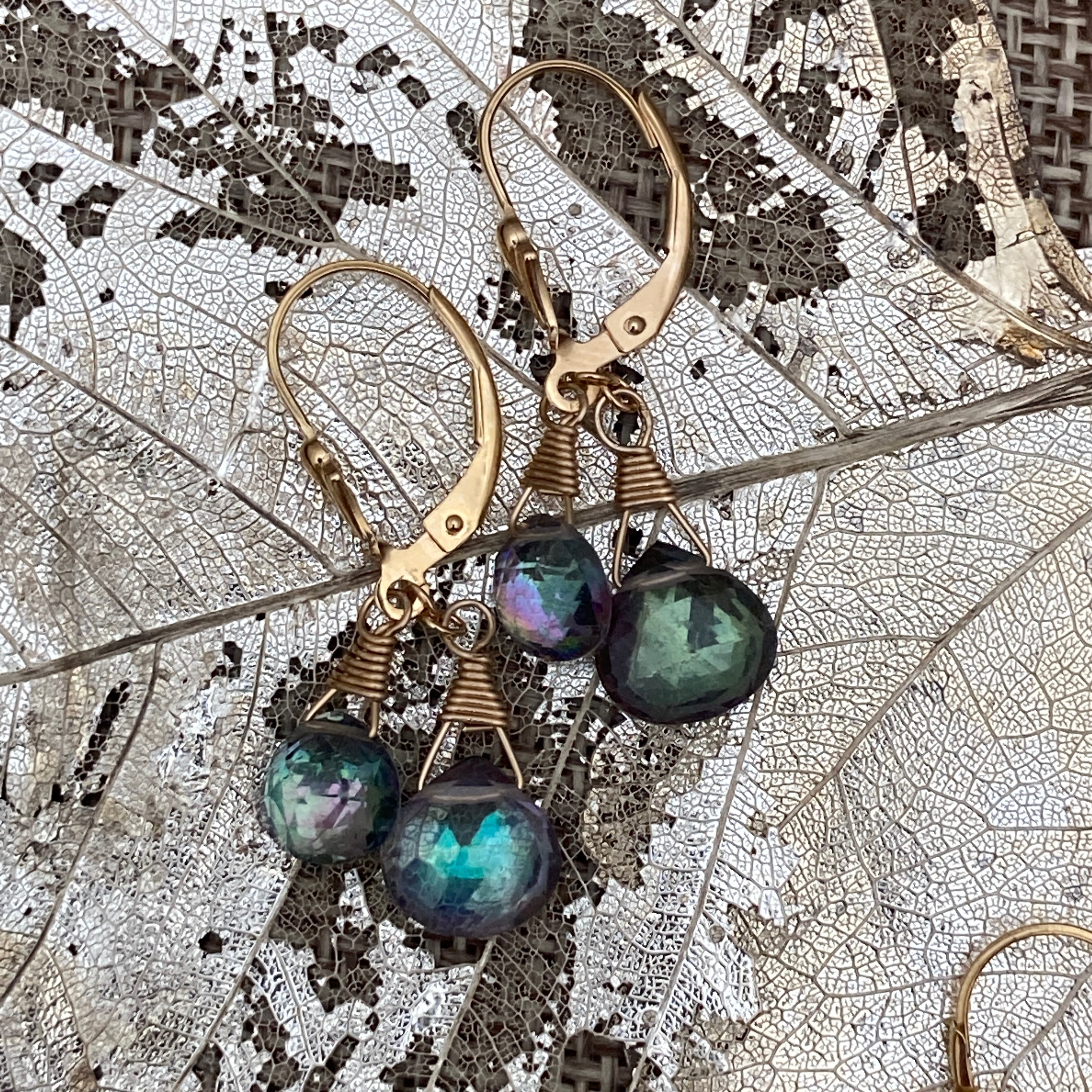 Mystic Topaz Duo Briolette Earrings