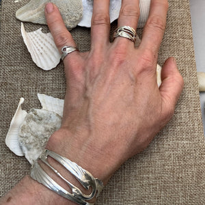 Heron Ring & Cuff Bracelet