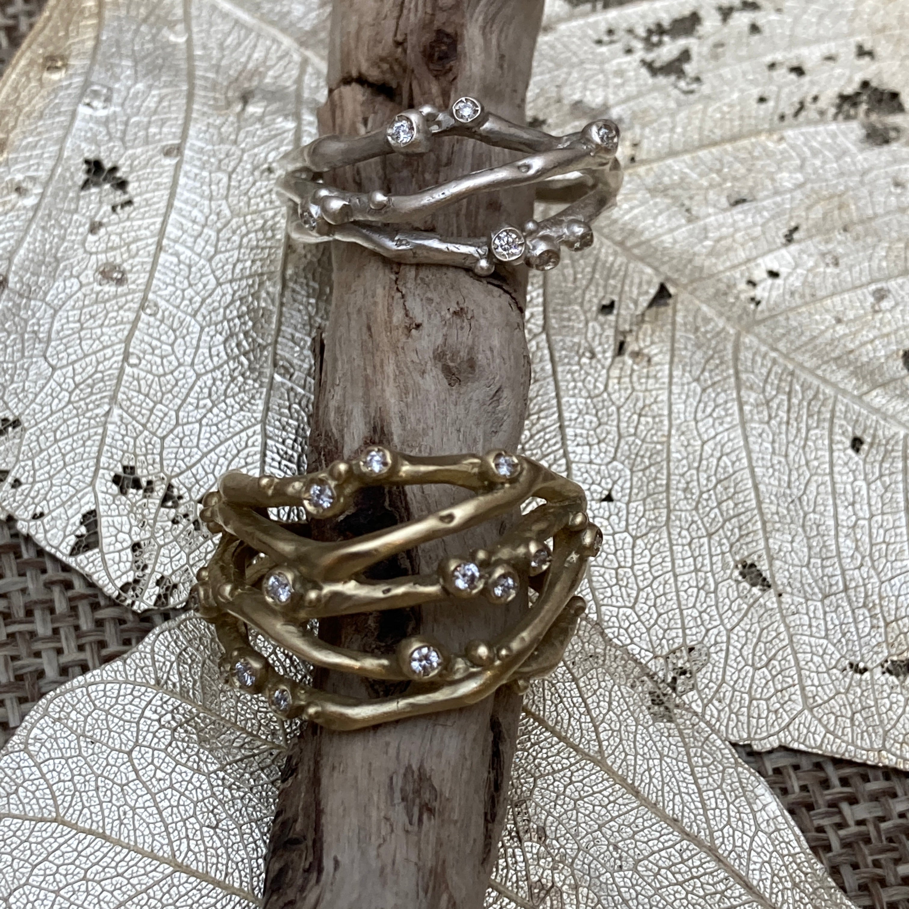 Branch Diamond Rings