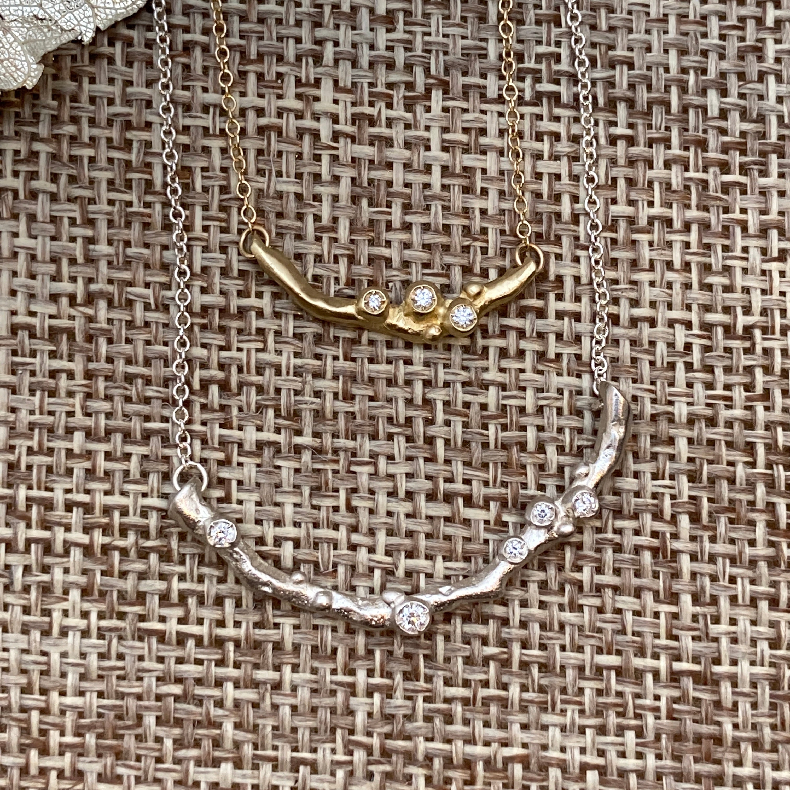 Encrusted Branch Necklaces