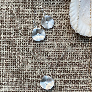 Seed Diamond Drop & Post Earrings