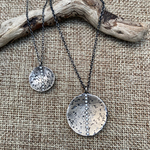 Rock Stripe Diamond Necklaces