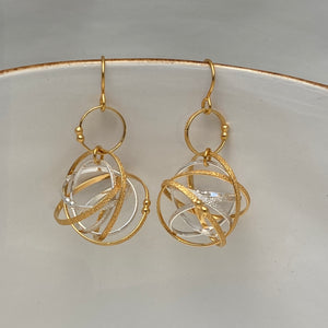 Mobius Necklace & Gold Vermeil Earrings