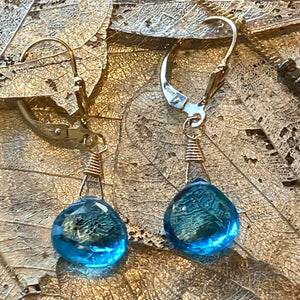 Swiss Blue Topaz Necklace & Earrings