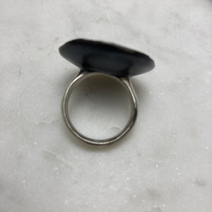 Large Lava Stripe Statement Ring