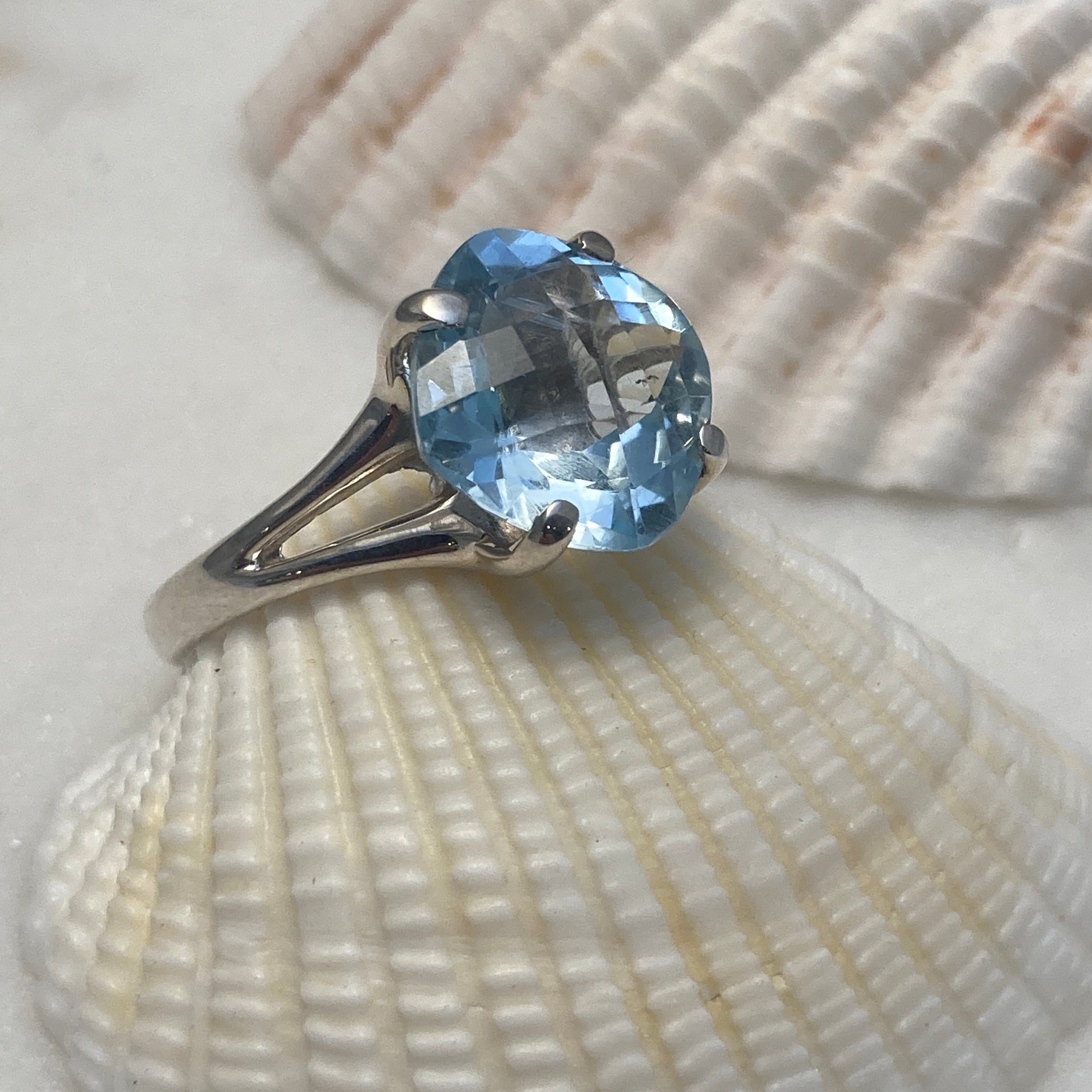 Blue Topaz Statement Ring