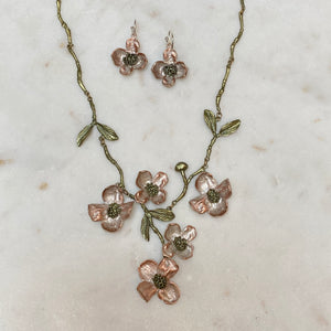 Dogwood Necklace & Earrings