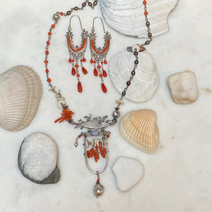 Vintage Coral Earrings