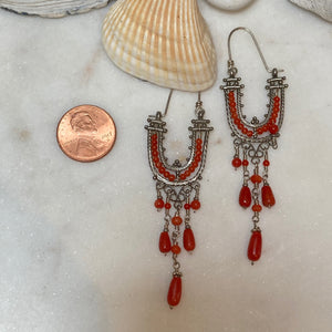 Vintage Coral Earrings