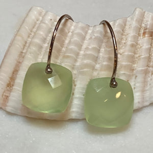 Faceted Gemstone Huggy Earrings