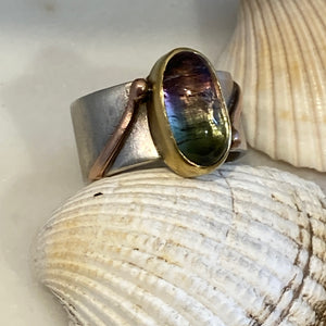 Watermelon Tourmaline Ring