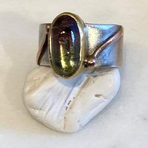 Watermelon Tourmaline Ring