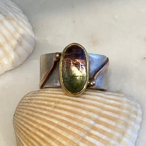 Watermelon Tourmaline Ring