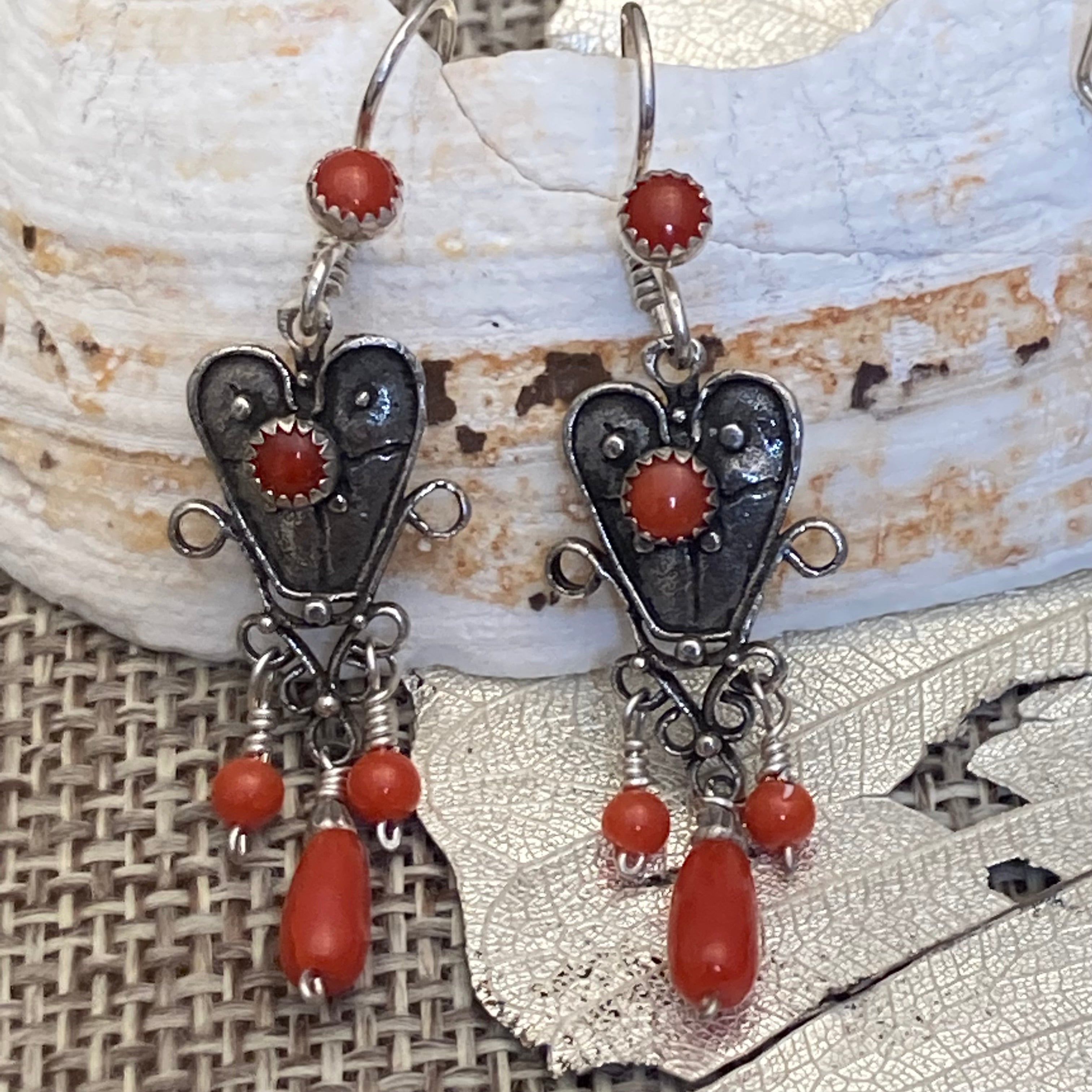 Vintage Coral Earrings